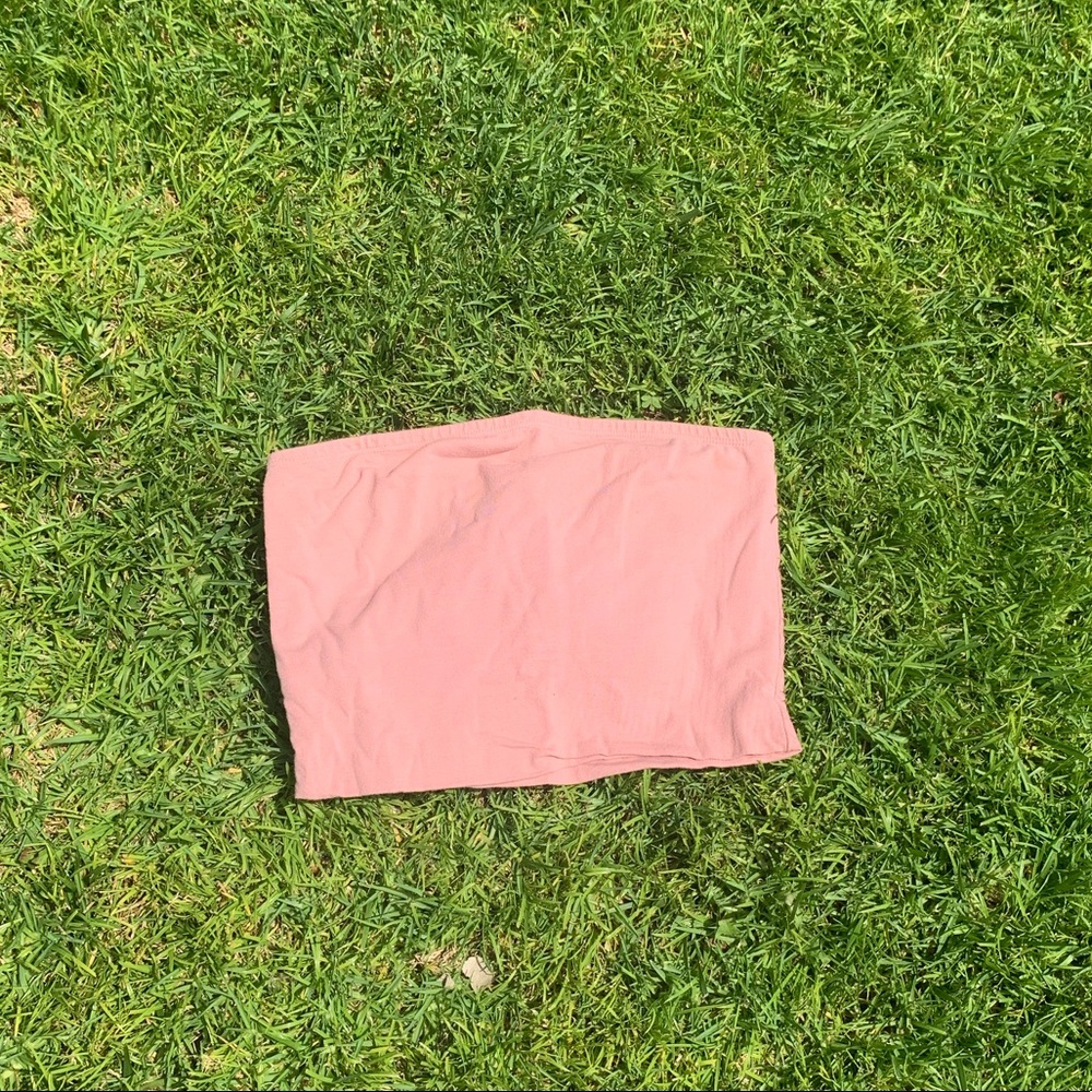 pink crop top